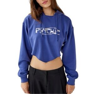 14. ✨UO Urban Outfitters Cropped Hoodie Psycic Sweatshirt Size Large